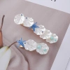 Nuevo marine cream shell starfish hairclip playa chica corazón simple duckbill clip dulce franjas side clip fabricantes al por mayor Item Picture